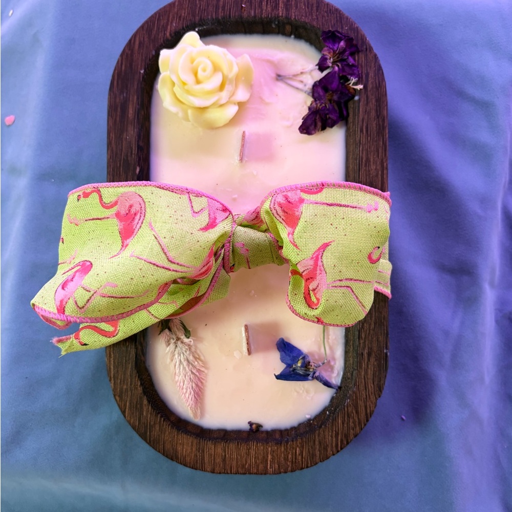Handmade Dough Bowl Candle